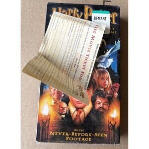 Harry Potter and the Sorcerer's Stone VHS Tape. Rare Edition Outside Sealed